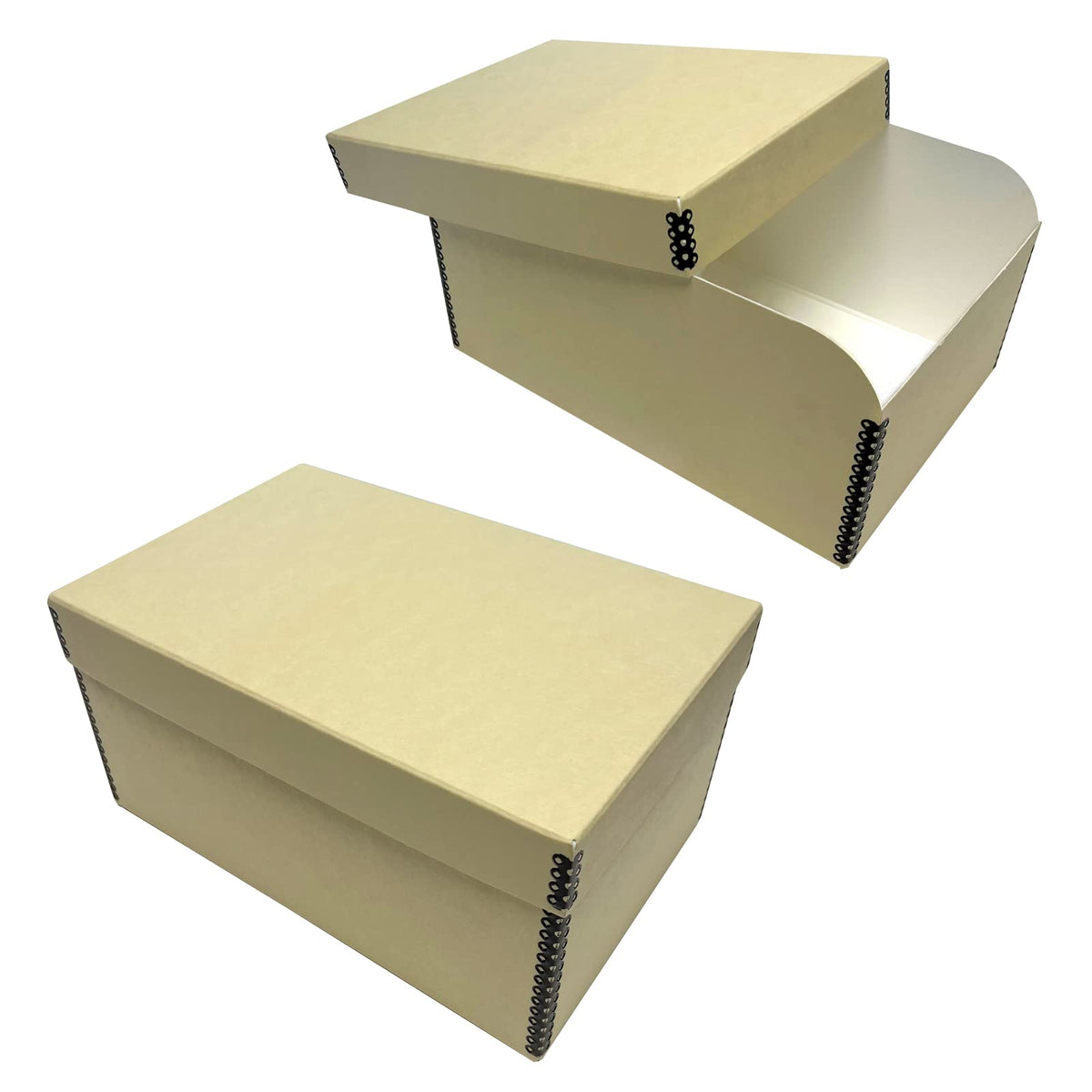 Lineco 4X6 Photo Storage Box, With 12 Acid-Free Envelopes, Holds Up To 1000 3.5'' X 5'', Or 4'' X 6'' Pictures, Metal Edge Archi