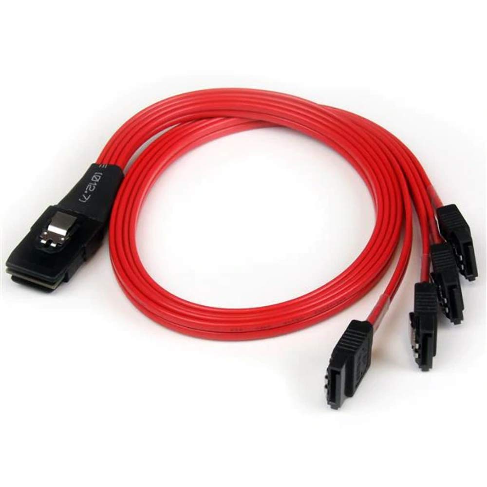 Startech.Com 50Cm Sff 8087 To 4X Sata   Internal Mini Sas To Sata Reverse Cable   Internal Mini Sas To Sata (Sas8087S4R50)