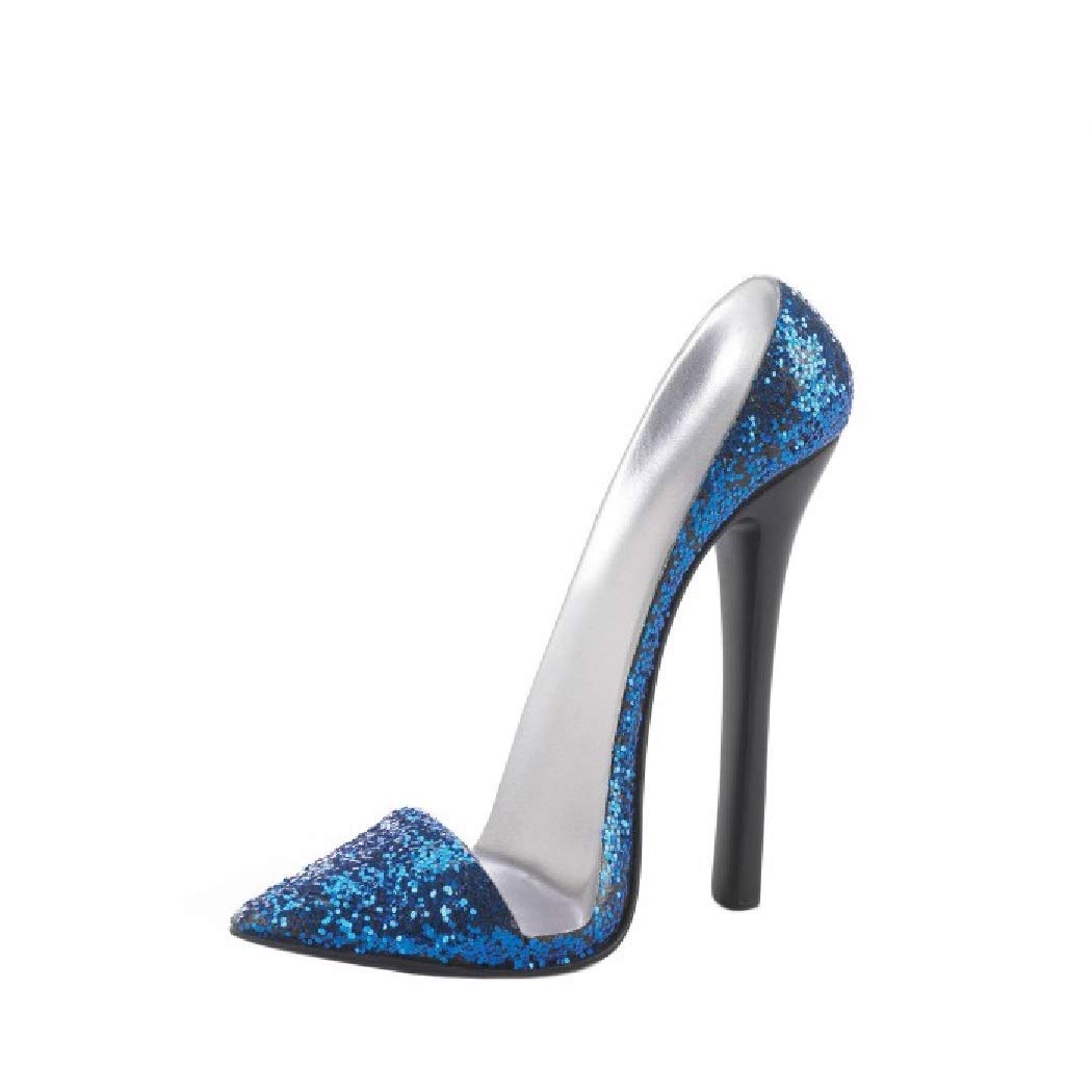 Sparkle Blue Shoe Phone Holder 6X2.5X5.25''