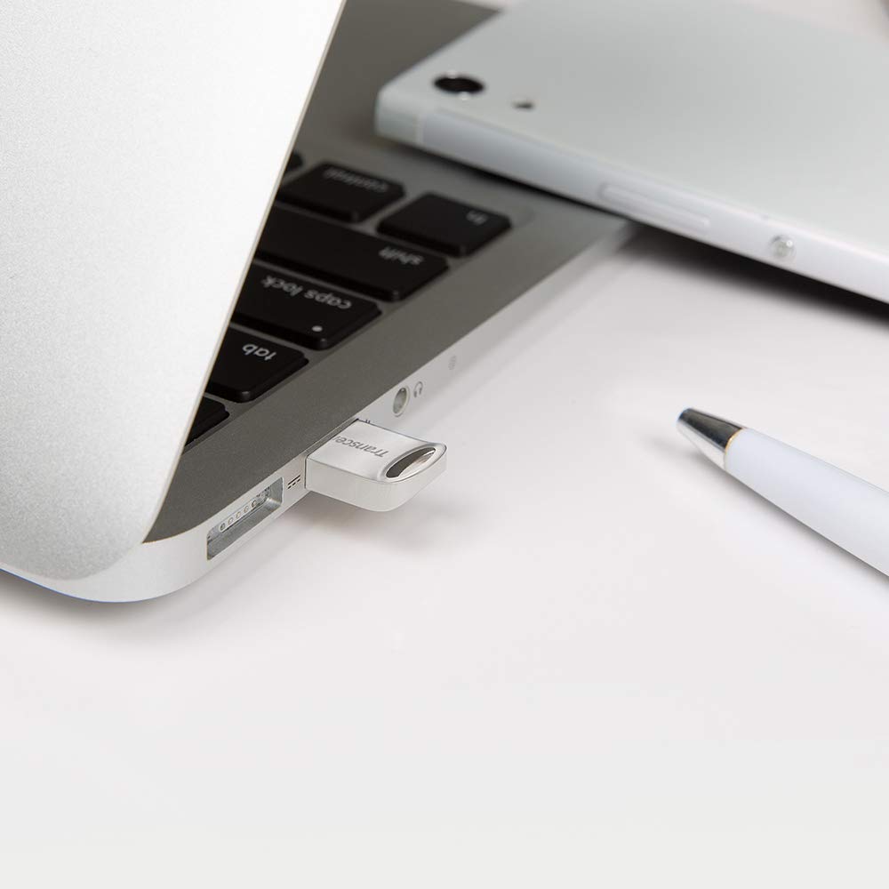 Transcend 64Gb Jetflash 710 Usb 3.1/3.0 Flash Drive (Ts64Gjf710S), Silver