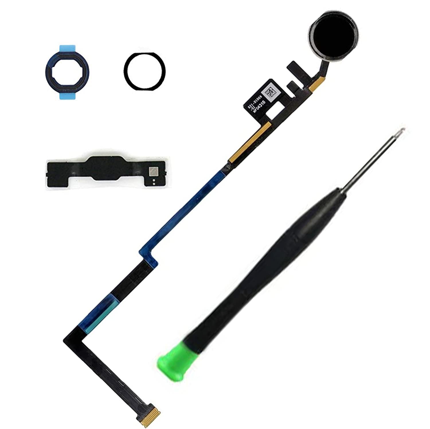 T Phael Black Home Button Replacement Compatible With Ipad 5 5Th Gen 2017 (A1822 A1823) And Ipad 6 6Th Gen 2018 (A1893 A1954) 9.