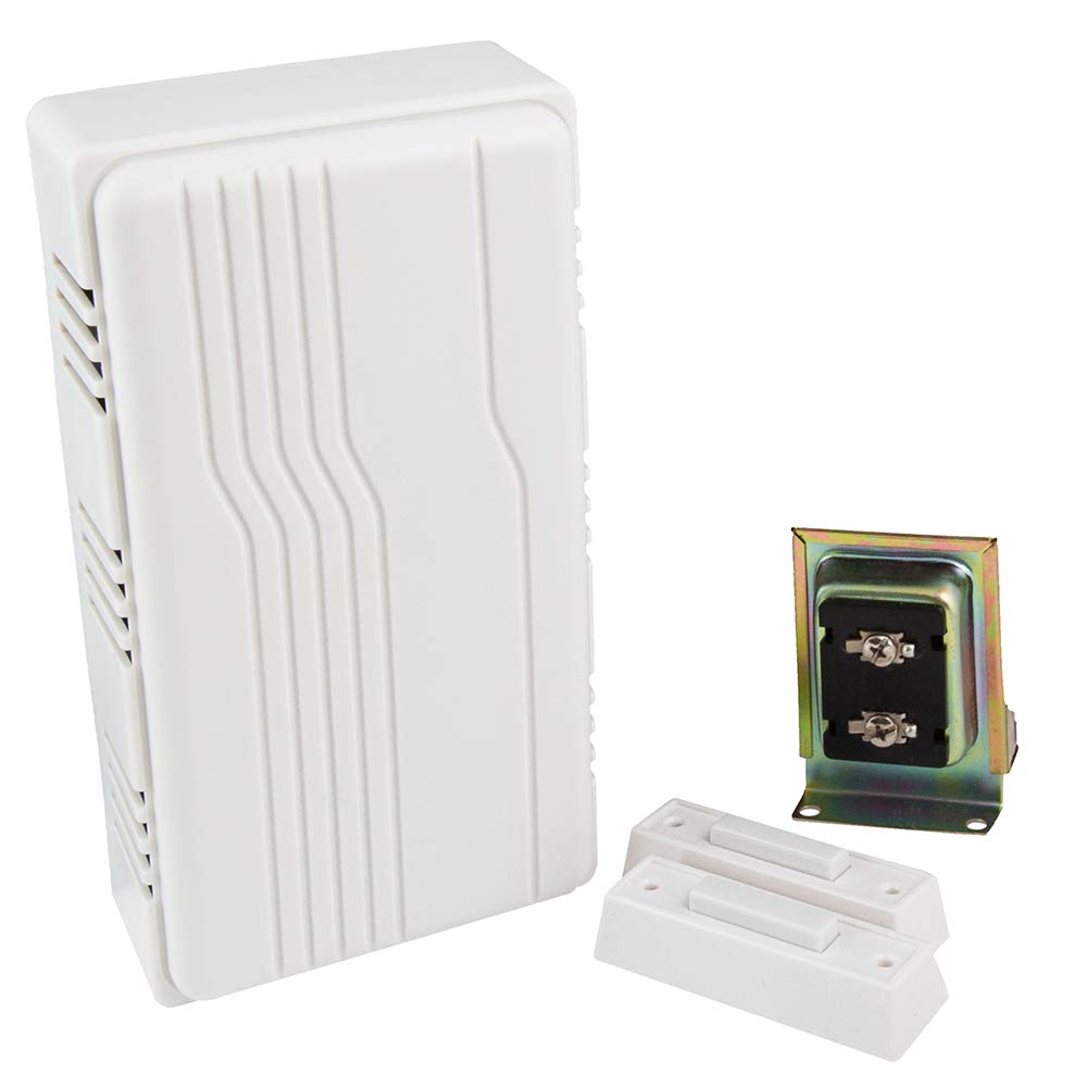 Edwards Signaling C212W 2L Builders Chime Complete Installation Kit With 2 Illuminated Pushbuttons, White