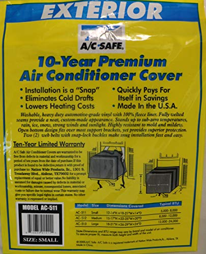 Ac Safe Exterior Cover For Medium Window Air Conditioners, Neutral