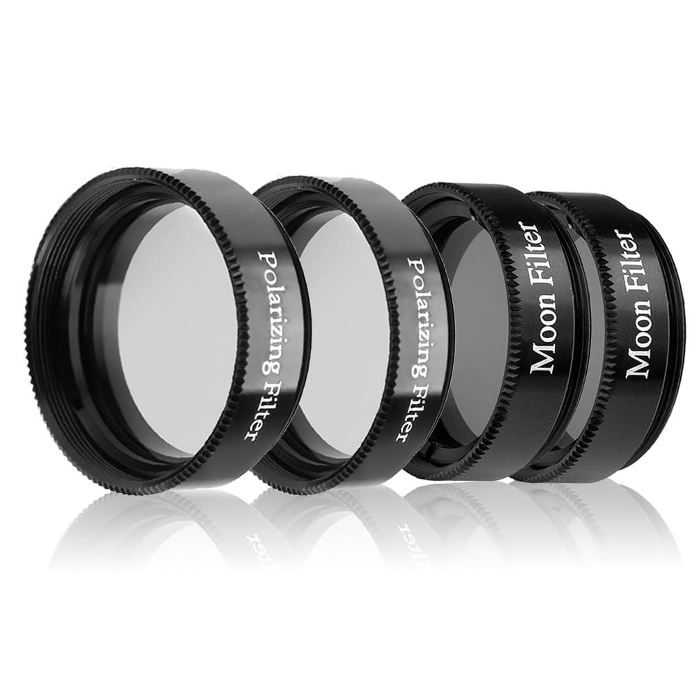 Starboosa 1.25'' Telescope Eyepiece Filter Set   Enhanced Stargazing Experience With Polarizing And Moon Filters   Aluminum Fram