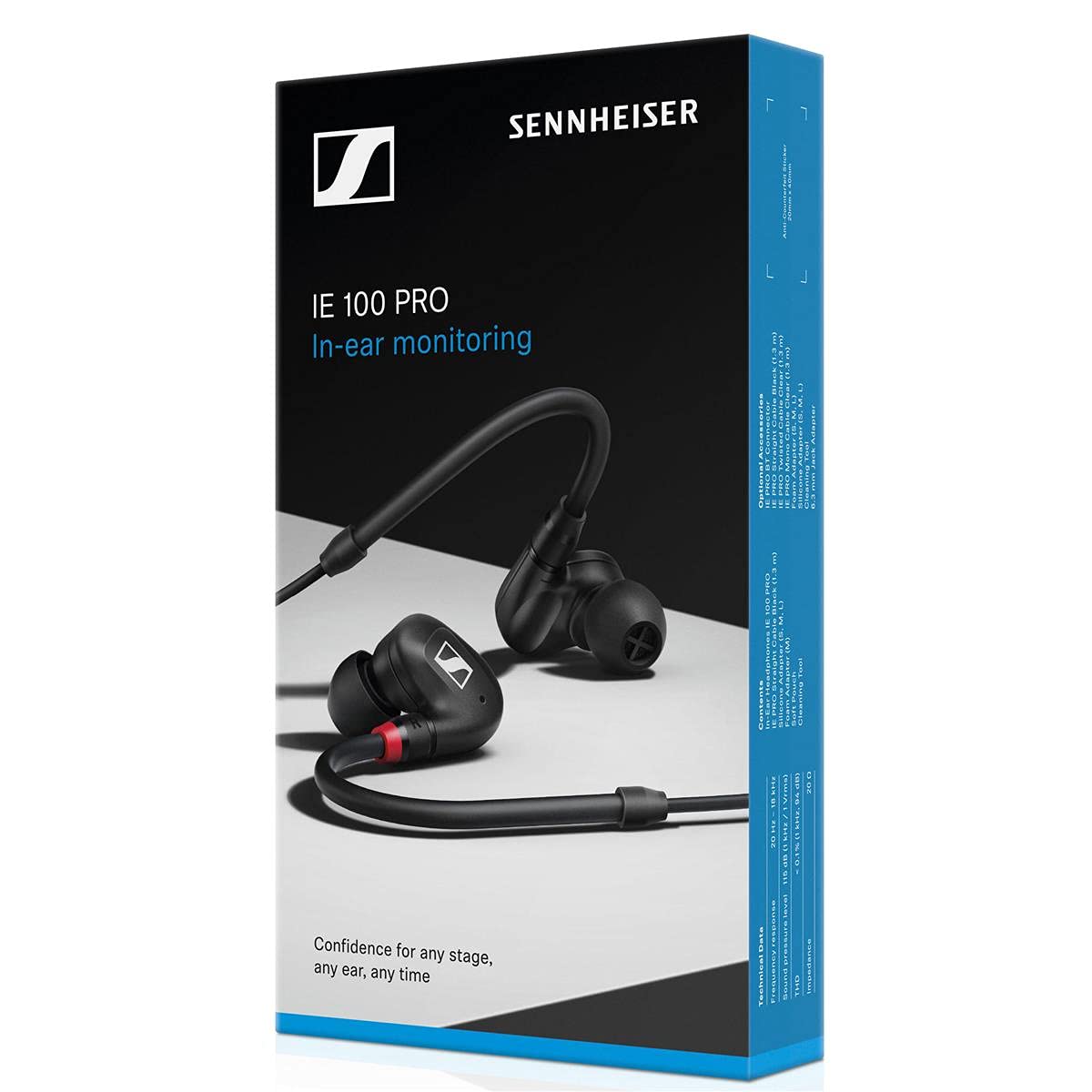 Sennheiser In- Ear Audio Monitor, Black, Wired (508940)
