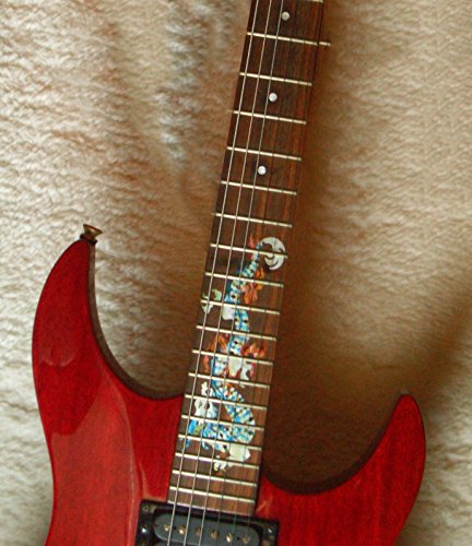 Fretboard Markers Inlay Stickers Decals For Guitars - Dragon - Whire Pearl
