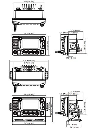 Standard Horizon Gx1800G White  Fixed Mount Vhf With Gps