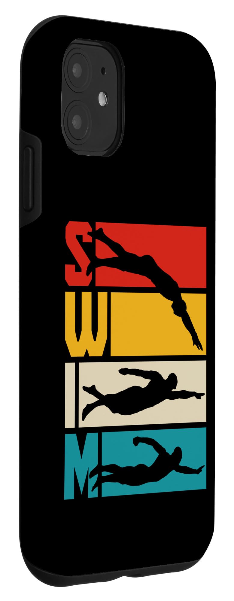Vintage Swim iPhone 11 Case Retro Swimmer Design Polycarbonate