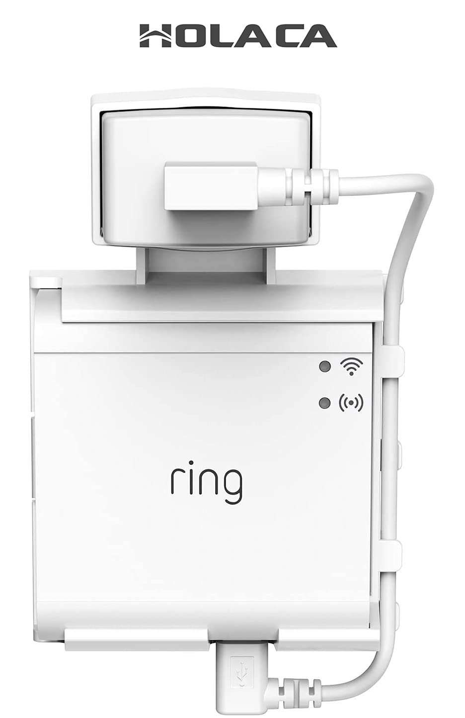 Holaca Outlet Wall Mount For Ring Smart Lighting Bridge,Easily Be Moved Saving Space No Messy Wires And Screws