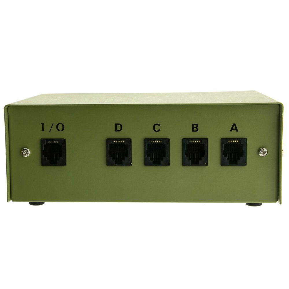 Cablewholesale Abcd 4 Way Switch Box, Rj12 Female