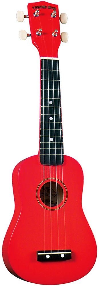 Diamond Head Du 102 Rainbow Soprano Ukulele   Red