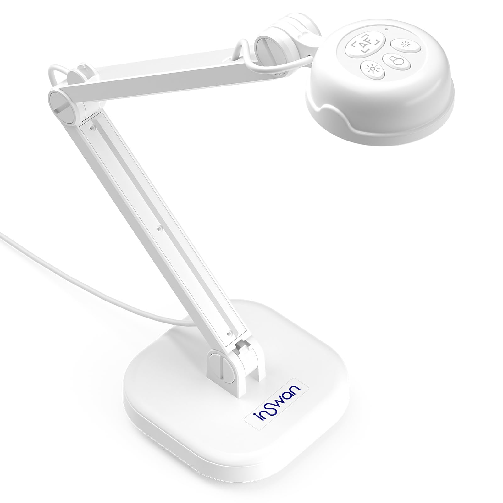 Inswan Ins 1 Usb Document Camera   8Mp Ultra Hd, Auto Focus, Led Light, Built In Microphone, Mac Os, Windows, Chromebook Compati