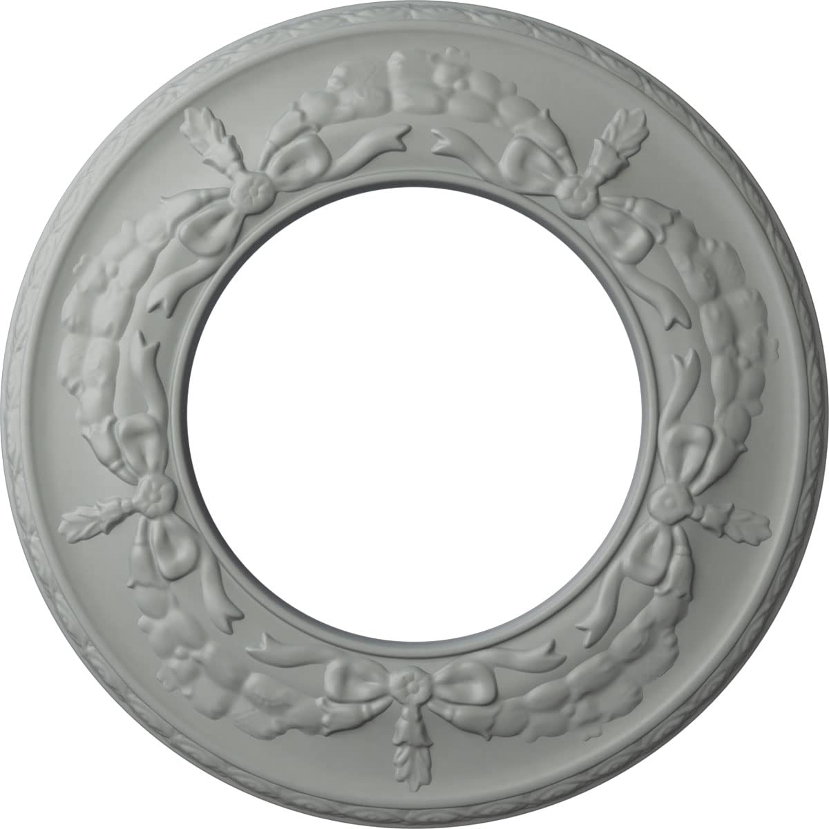 Ekena Millwork 13 1/4''Od X 7 1/8''Id X 7/8''P Salem Ceiling Medallion (Fits Canopies Up To 7 1/8'')