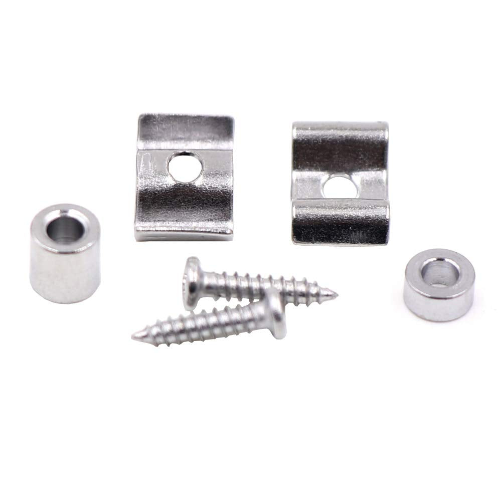 Disens Guitar String Trees Guide Retainer Body Custom With Mounting Screws Electric Guitar Bass Replacement Parts Chrome Pack Of