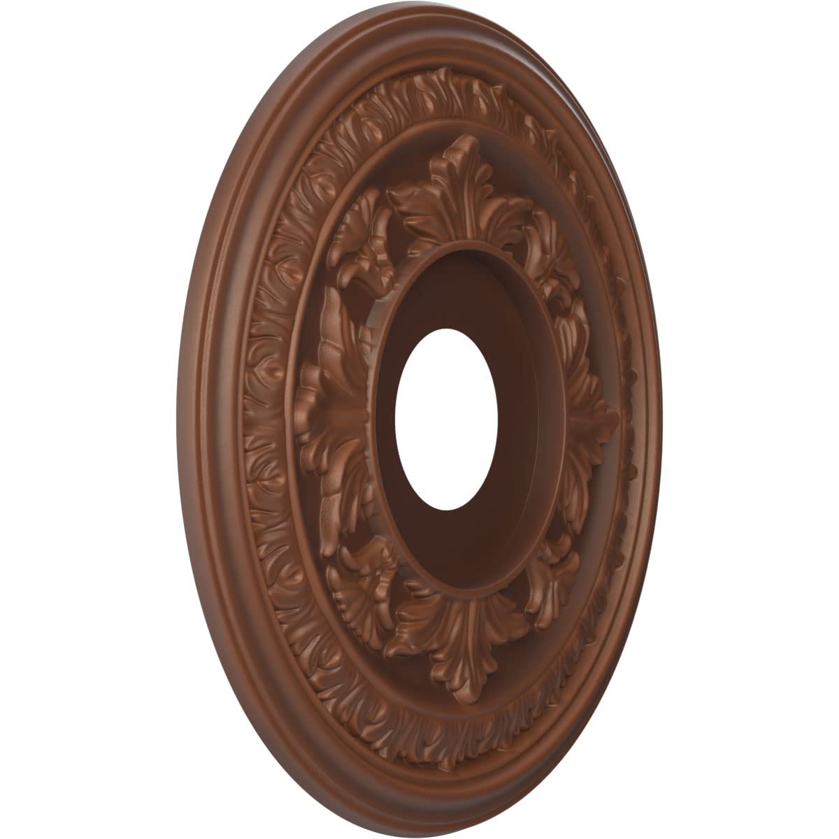 Ekena Millwork Cmp16Badru Baltimore Thermoformed Pvc Ceiling Medallion (Fits Canopies Up To 6 1/2), 16Od X 3 1/2Id X 1P, Univers