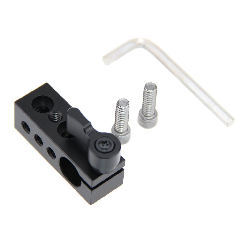 Camvate 1/4'' Thread 15Mm Rod Clamp For Slr Camera Support Rig Monitor Led Handle Grip   1094