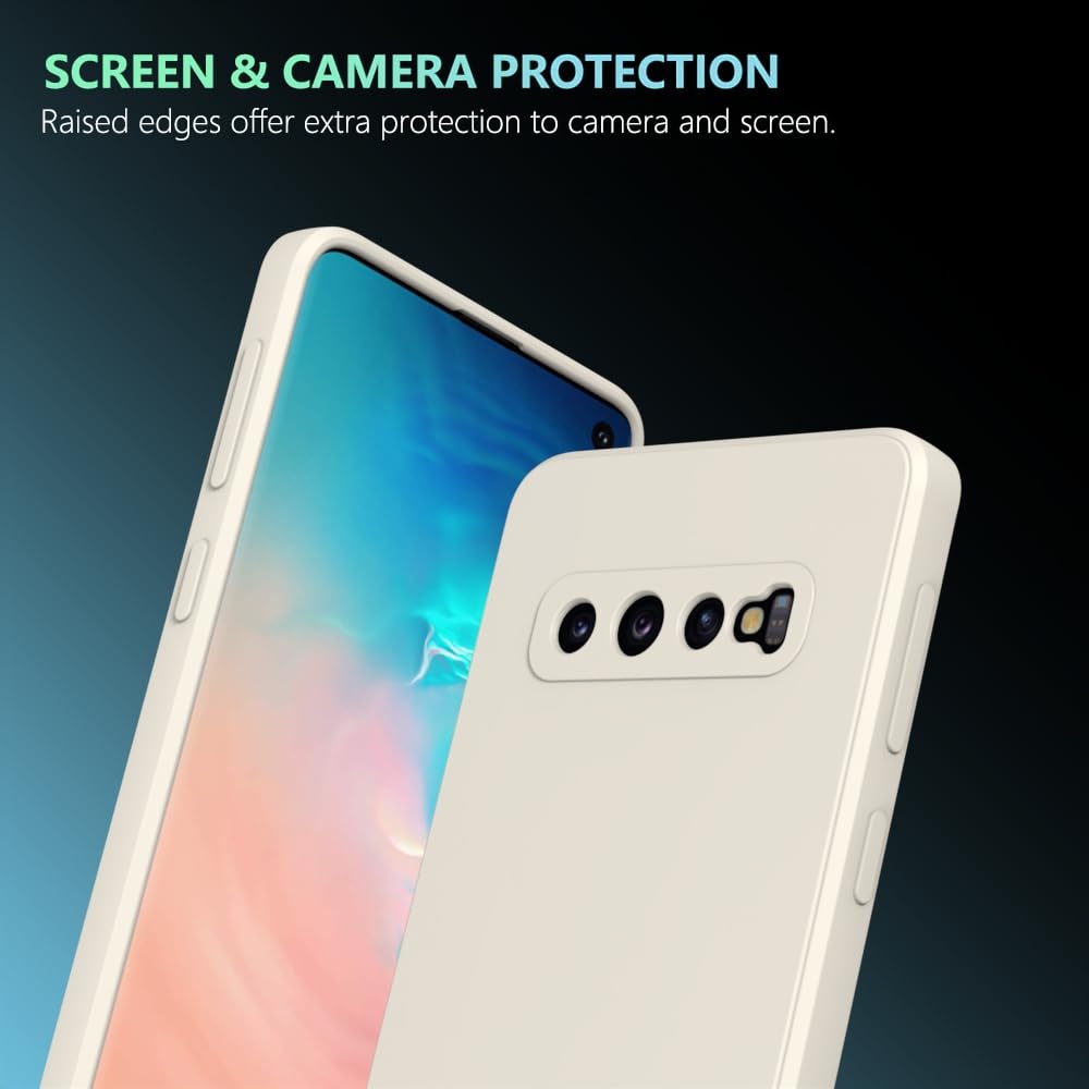 Wogroo For Samsung Galaxy S10 Plus Case White, Scratch Resistant With Soft Touch, Slim Thin Phone Cover For Samsung Galaxy S10 P