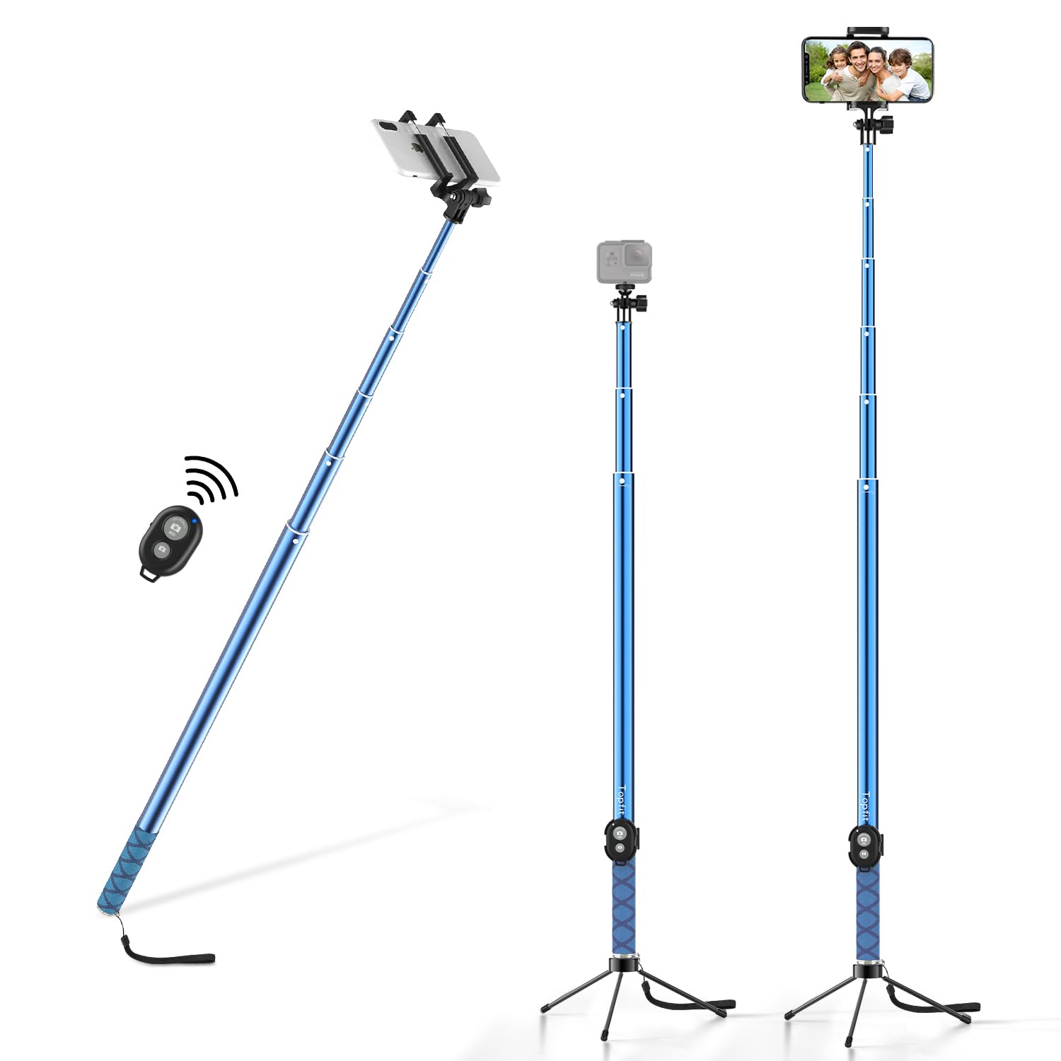 118'' 9.8Ft Long Selfie Stick For Iphone, Android, Extended Super Long Pole, Selfie Stick Tripod With Remote, For Selfies/Video