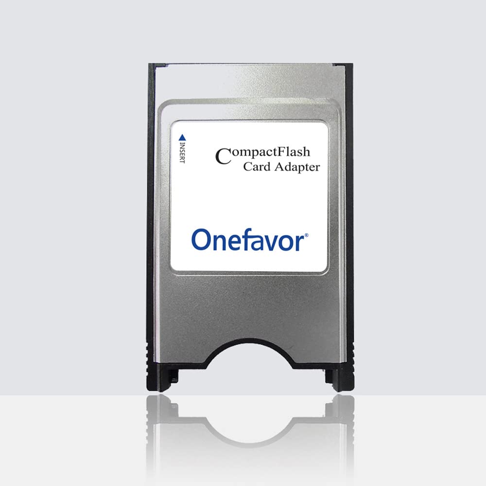Onefavor Compact Flash To Pcmcia Ata Adapter Cf To Pc Card Adapter Pcmcia Ata Adapter For Cf 2 Card (Come With 4Gb Cf Memory Car