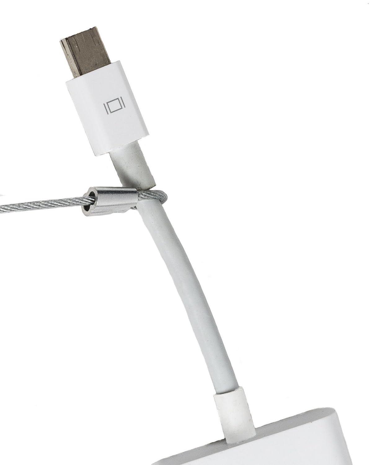 Tetherties Heavy Duty Cable Lock: A Tamper Resistant, Pre Assembled Stainless Cable Tether Kit For Computers, Adapters & Dongles