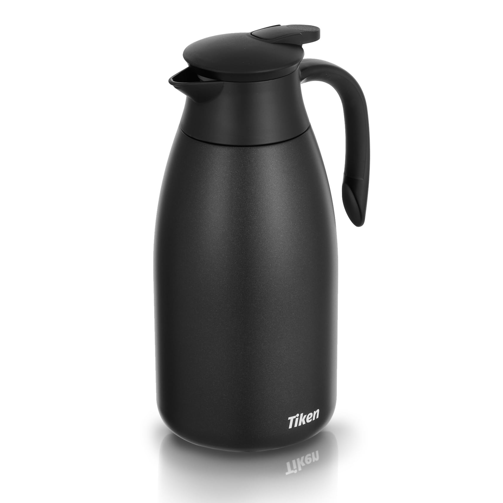 Tiken 85 Oz Thermal Coffee Carafe, Stainless Steel Insulated Vacuum Coffee Carafes For Keeping Hot, 2.5 Liter Beverage Dispenser