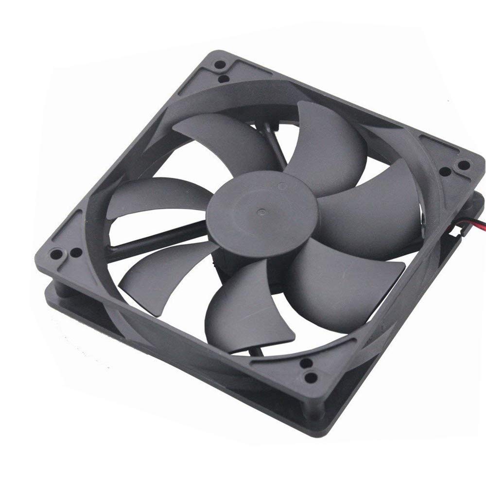 Aisibo Dc Cooling Fan Brushless Fan Computer Fan Case 5 Inch Ball Bearing Exhaust Fan 12025 120Mmx120Mm X25Mm (Dc12V 0.33A)