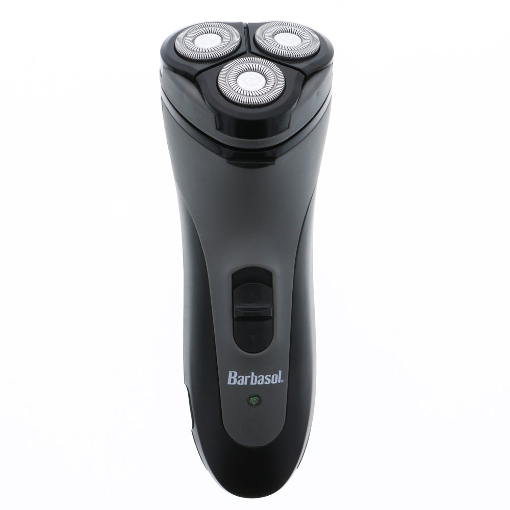 Xtreme Digital Lifestyle Accessories Barbasol Rechargeable Electric Rotary Shaver With Stainless Steel Blades And Pop Up Trimmer