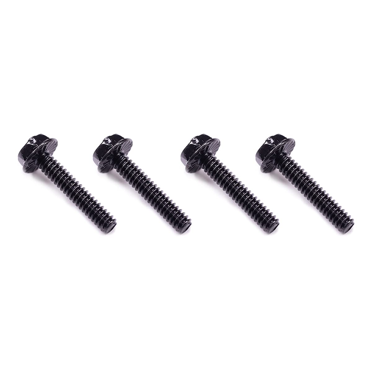 Xspc Radiator 18Mm Screw Set For 15Mm Fans, 6 32 Unc, Black, 16 Pack