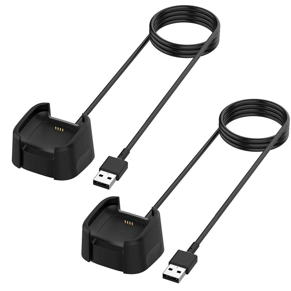 Charger For Fitbit Versa 2, Replacement Charging Cable Dock With 3.3Ft Usb Cord For Fitbit Versa 2 Smart Watch [2 Pack]
