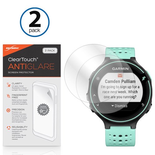 Boxwave Screen Protector Compatible With Garmin Forerunner 235   Cleartouch Anti Glare (2 Pack), Anti Fingerprint Matte Film Ski