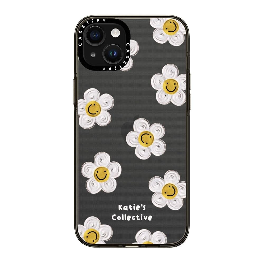 Casetify Compact Iphone 15 Plus Case [2X Military Grade Drop Tested / 4Ft Drop Protection]   Flower Prints   Daisy By Katie S Co