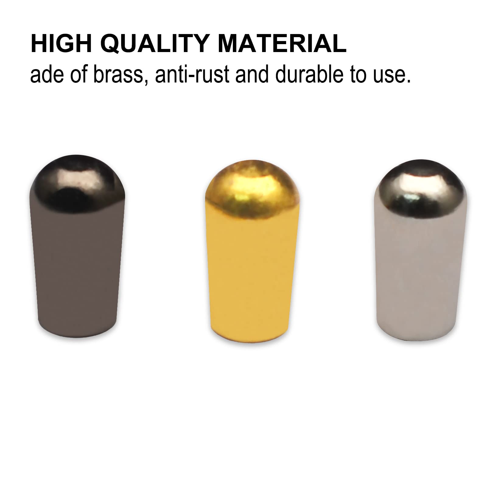 Maxcheer Metal 3 Way Guitar Pickup Switch Selector Pickup Toggle Switch Parts For Les Paul Gutiar Accessories (Gold)