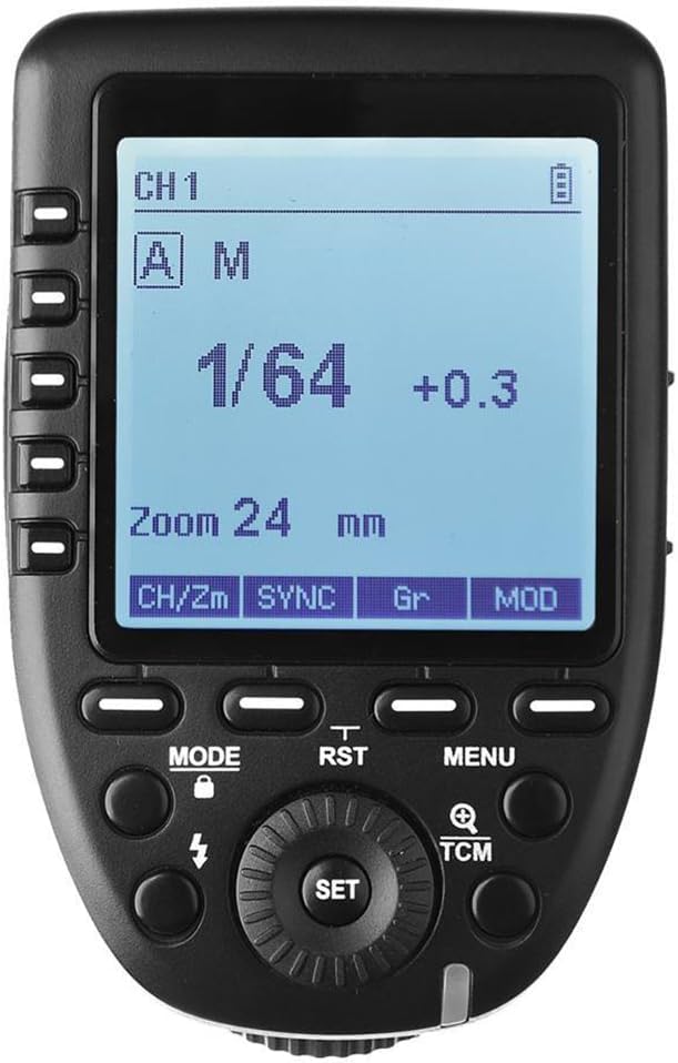 Godox Xpro S For Sony Ttl Wireless Flash Trigger 1/8000S Hss Ttl Convert Manual Function Large Screen Slanted Design 5 Dedicated