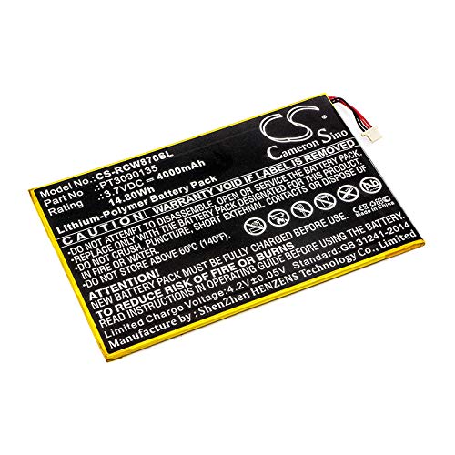 Xsplendor Replacement Battery For Rcagalileo Pro 11.5'' Rct6303W87 Rct6303W87Dk Rct6513W87 Viking Pro 10 Rcapt3090135