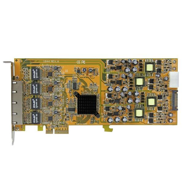 Startech.Com 4 Port Gigabit Poe (Power Over Ethernet) Card   Pcie Network Card   Poe / Poe+ Up To 25W Per Port   Pcie Nic   Giga
