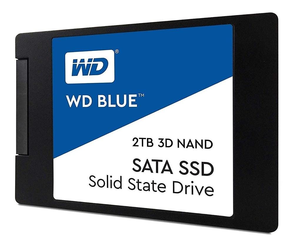 Western Digital 2Tb Wd Blue 3D Nand Internal Pc Ssd   Sata Iii 6 Gb/S, 2.5''/7Mm, Up To 560 Mb/S   Wds200T2B0A, Solid State Hard