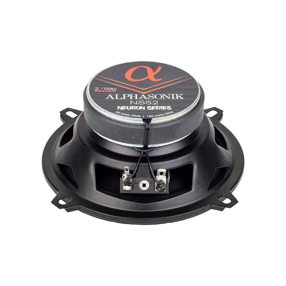 Alphasonik 1 Pair Of Ns52 Neuron Series 5.25 (300 Watts Max For The Pair) 150 Watts Max Per Speaker 2-Way Full-Range Car Audio S