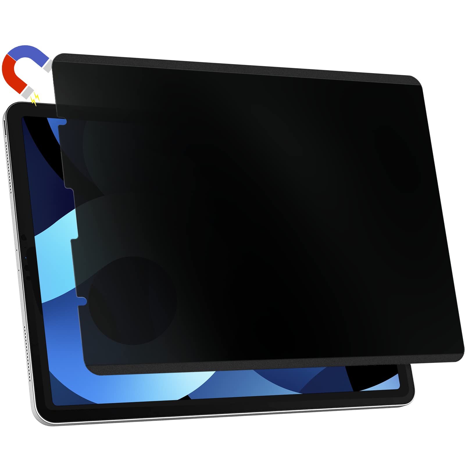 Mamol Ipad Pro 11 Inch Magnetic Privacy Screen Protector, Removable&Reusable Anti Spy Filter For Ipad Air 4 (10.9 Inch), Anti Gl