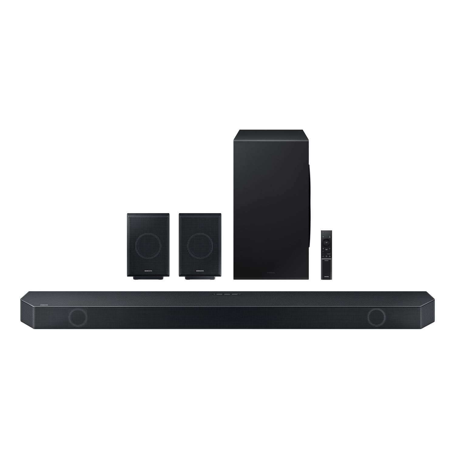 Samsung 11.1.4 Ch. Wireless Dolby Atmos Soundbar And Rear Speakers, Hw-Q990C (2023) Bundle With 2 Year Cps Enhanced Protection P