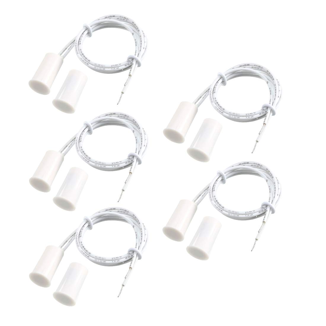 Victorshome Magnetic Reed Switch Rc 33 No Recessed Wired Window Door Contact Sensor For Home Security And Burglar Alarm Systems 