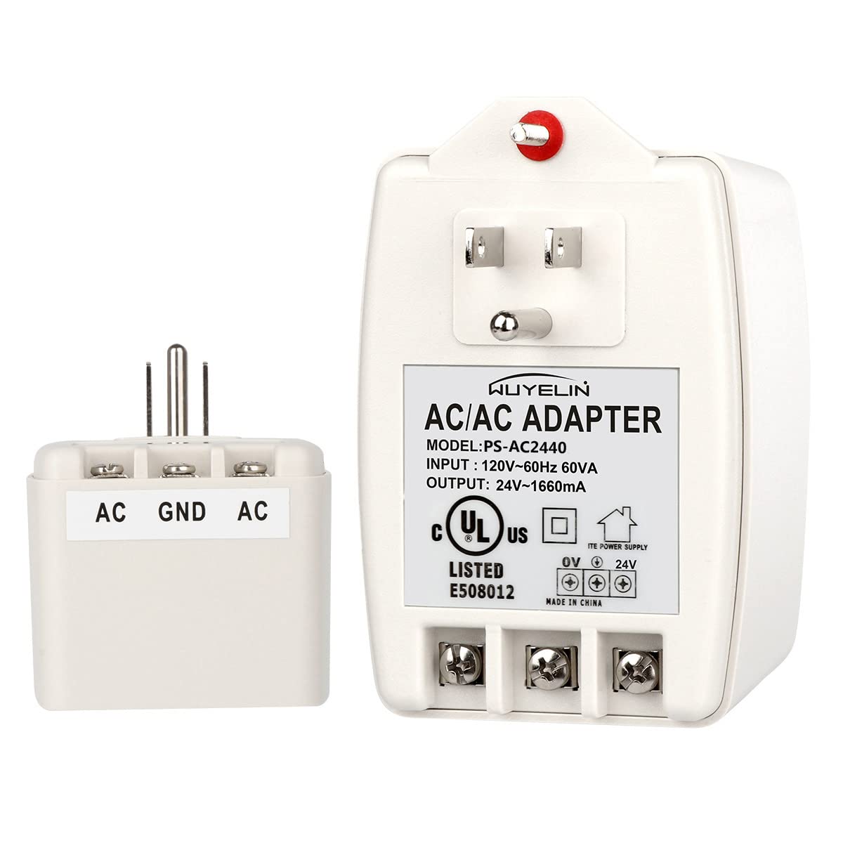 24Vac 40Va Plug In Transformer,Doorbell Transformer Compatible With All Of Doorbell,Nest, Ecobee, Sensi And Honeywell Thermostat