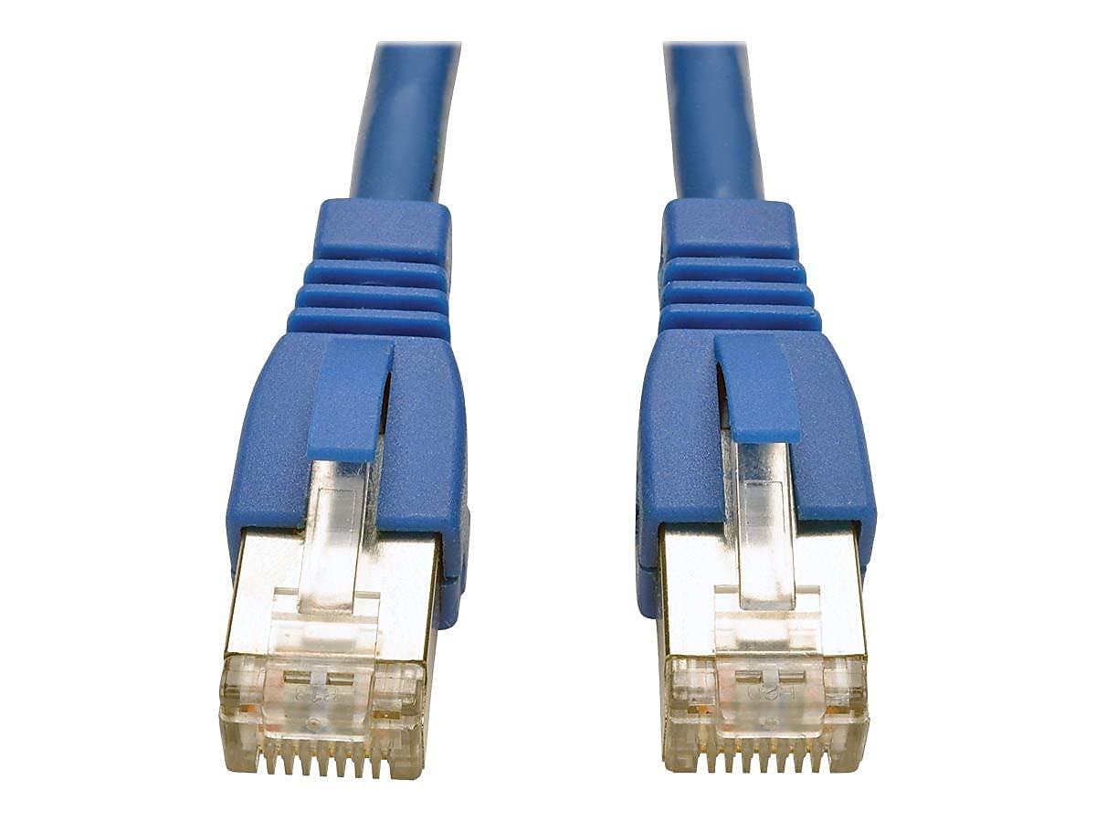 Tripp Lite Cat6A 10G Ethernet Cable, Snagless Molded Stp Network Patch Cable (Rj45 M/M), Blue, 1 Foot / 0.3 Meters, Manufacturer
