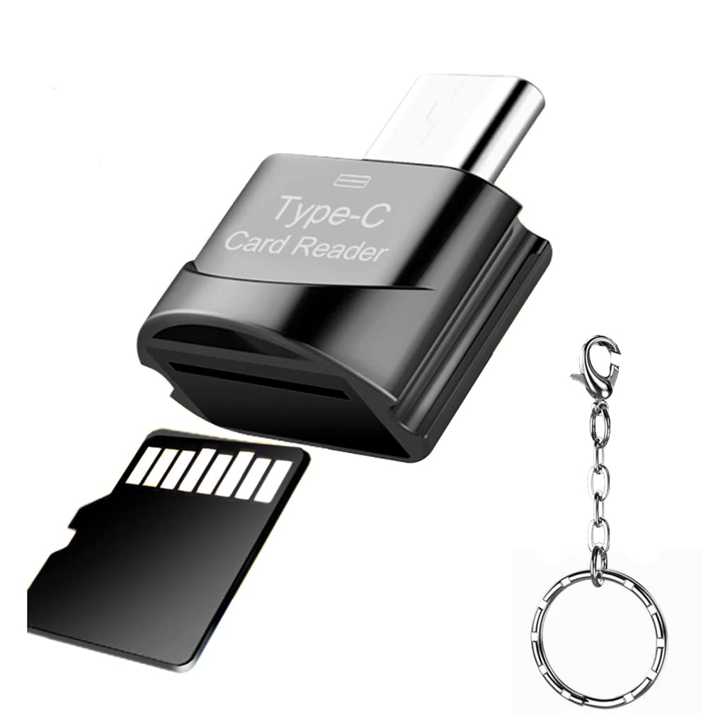Verilux Mini Type C Micro Sd Card Reader Tf Card Reader With Keychain Usb C To Micro Sd Sdhc Sdxc Otg Memory Card Reader Compati