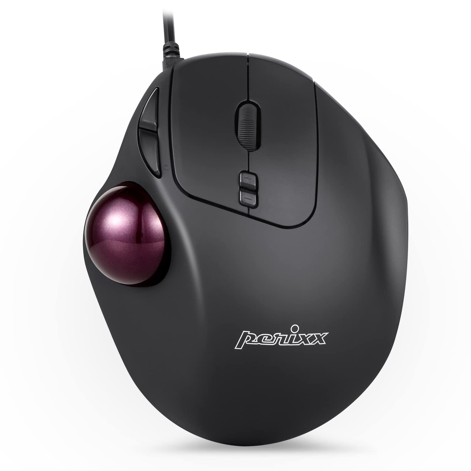 Perixx Perimice 517 Wired Trackball Usb Mouse, 7 Button Design, Build In 1.34 Inch Trackball With Pointing Feature