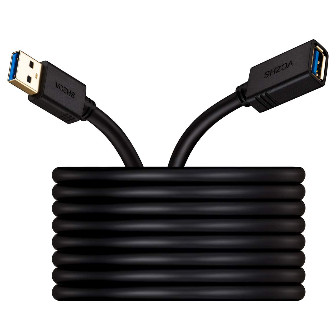Usb Extension Cable 25 Ft, Vczhs Usb 3.0 Extension Cable   Usb Male To Female Usb Extension Cord For Usb Flash Drive, Card Reade