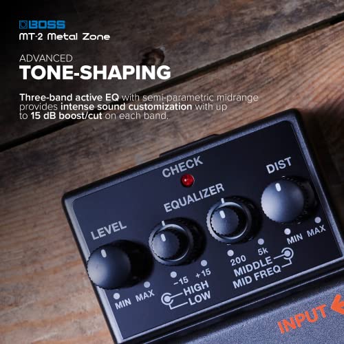 Boss Mt 2 Metal Zone Distortion Guitar Pedal