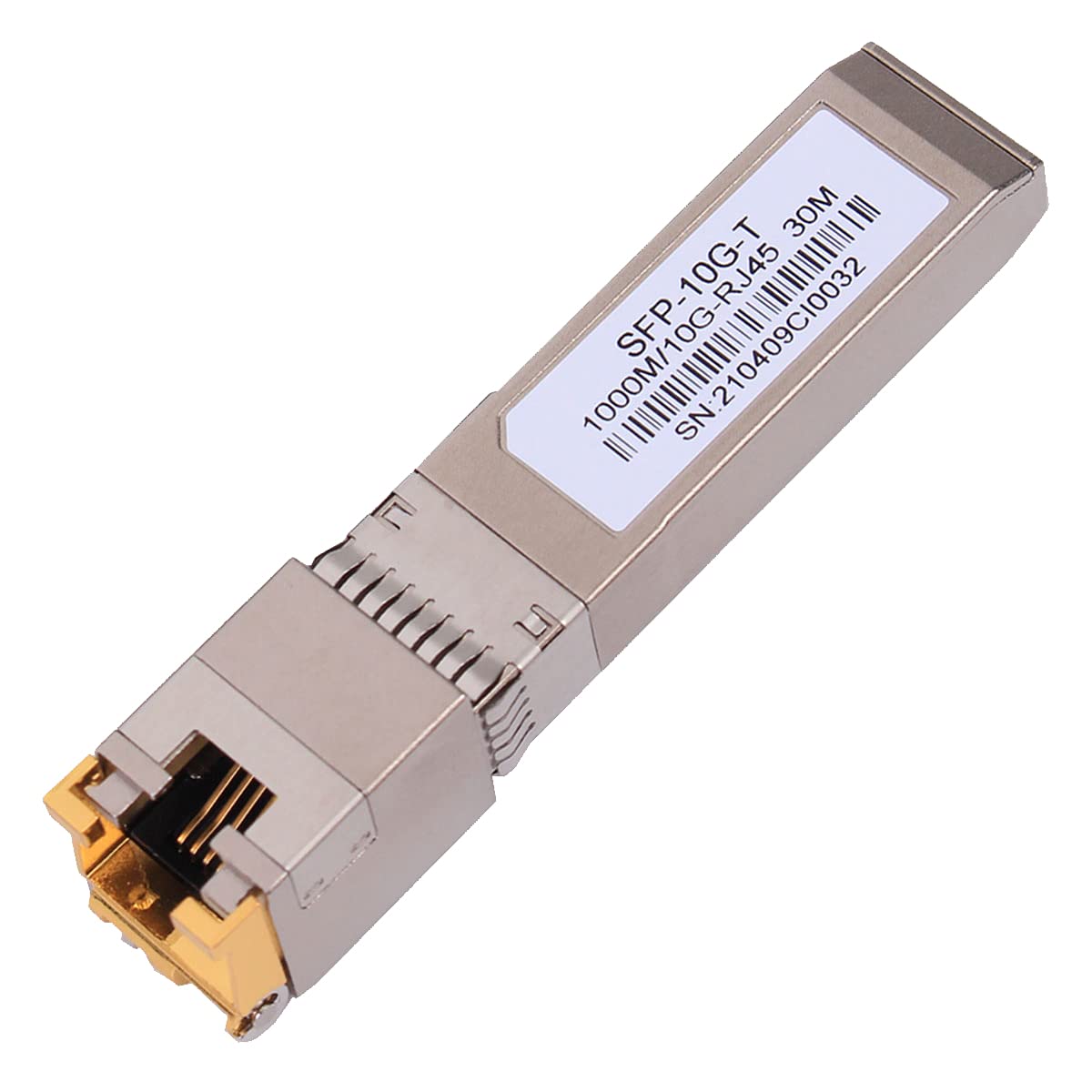 10G Sfp+ Rj45 Copper Transceiver, 10G T Copper Module 10Gbase T Sfp Cat.6A/7 Up To 30 Meters Compatible With Cisco,Ubiquiti,Netg