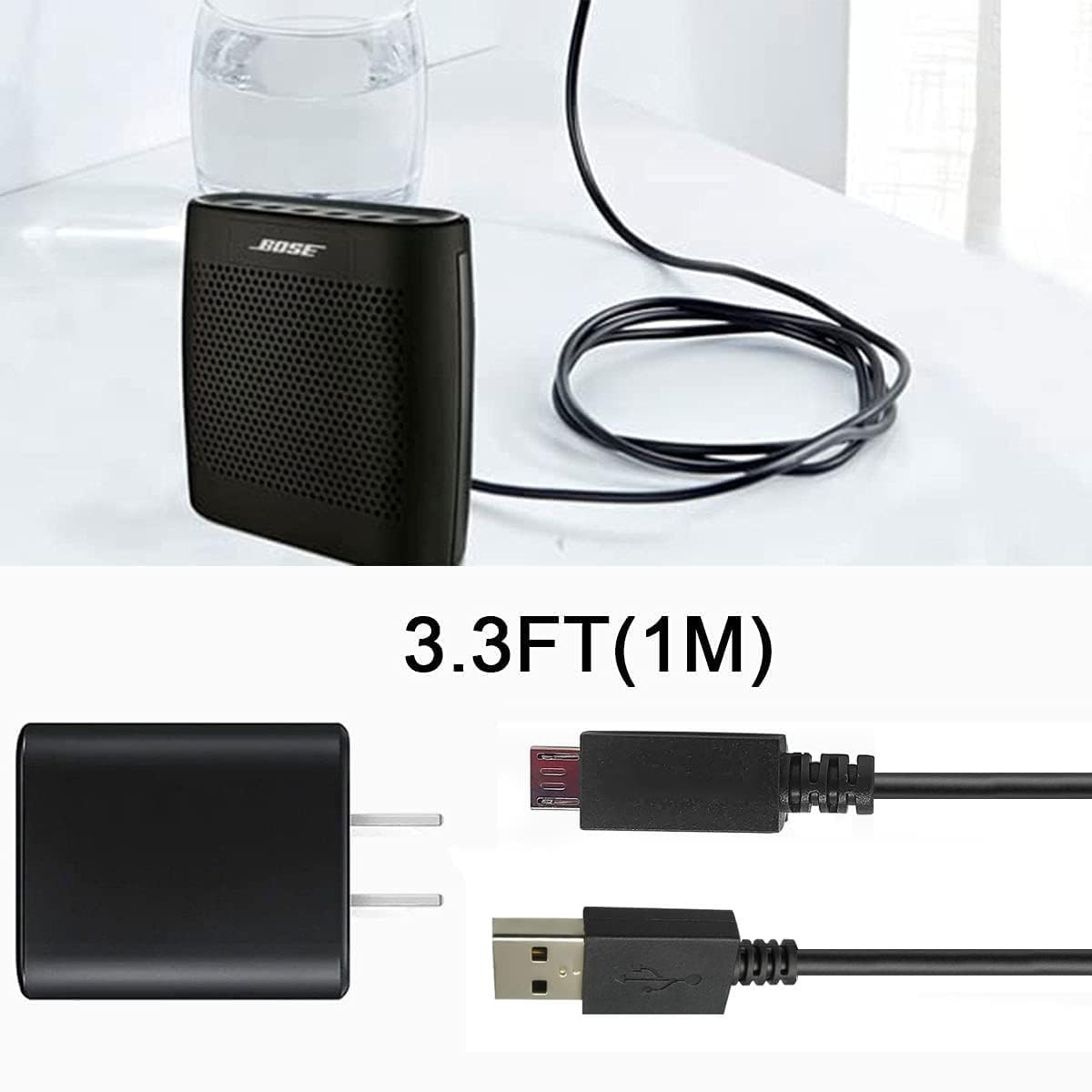 Replacement Charger Cable For Bose Soundlink Color I, Ii, Iii, Soundlink Mini 2 Ii/Revolve Plus, Compatible For Bose Soundlink R