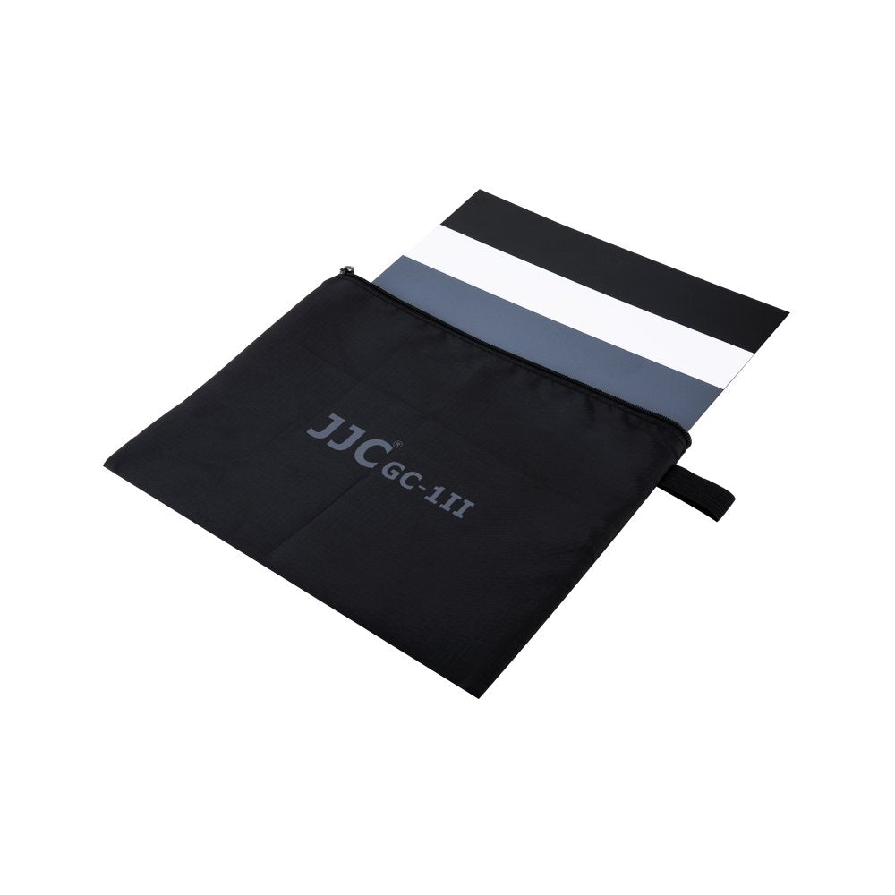 Jjc 10'' X 8'' Pvc White Balance Card Set For Achieving Perfect Color Balance In Your Photos   Including An 18% Neutral Grey Car