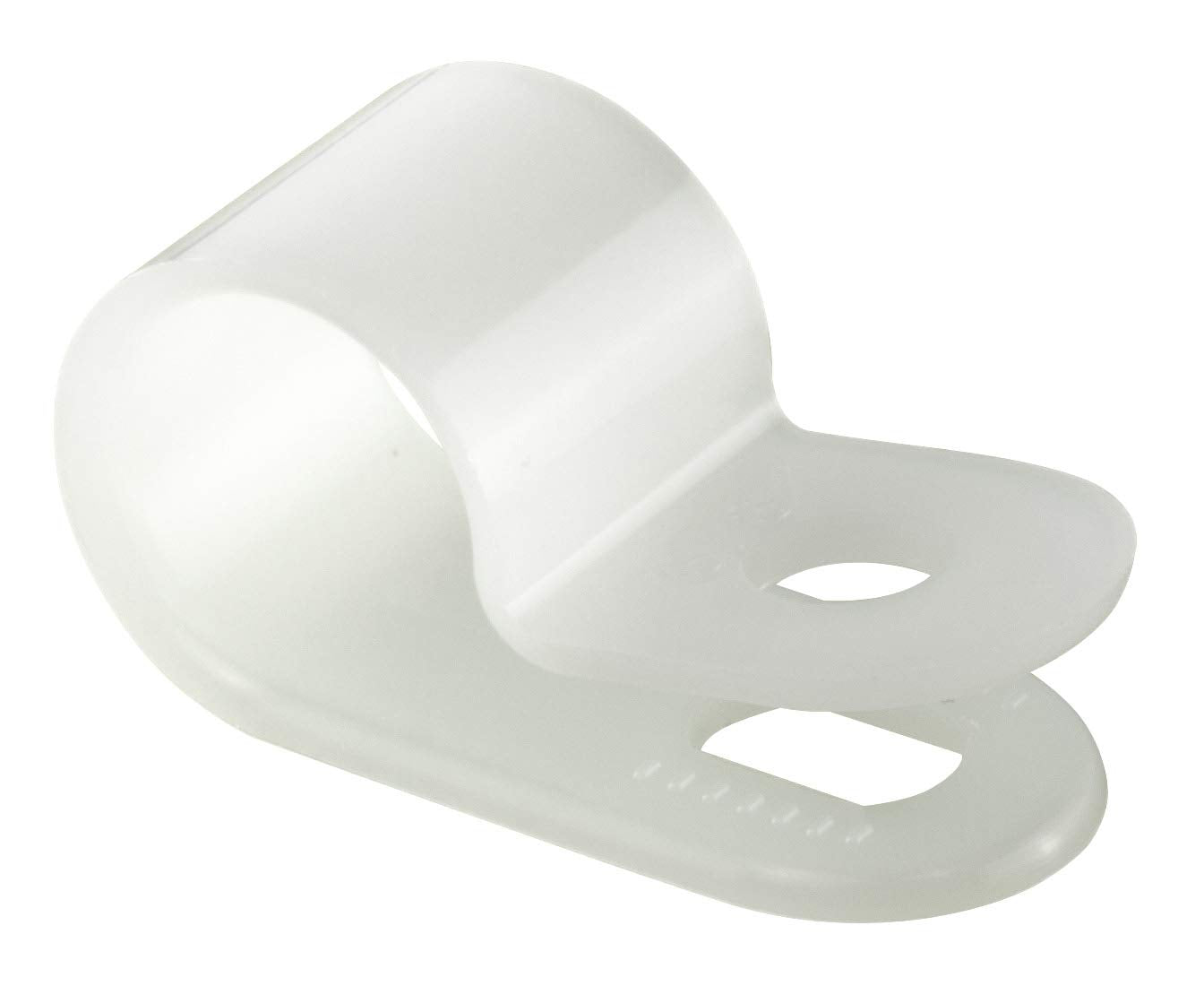 Gtse White Nylon Plastic Cable Clamps, 3/8'' Screw Mounts For Cable, Rope, Tube Management, 100 Pack